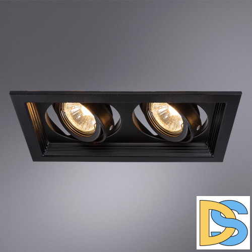 Встраиваемый светильник Arte Lamp Canis A6661PL-2BK