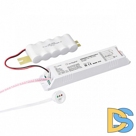 Блок аварийного питания Arlight ARJ-EMG-6W-1.5H-NiCd 10-90V 6W IP20 0,04-0,175A 031831