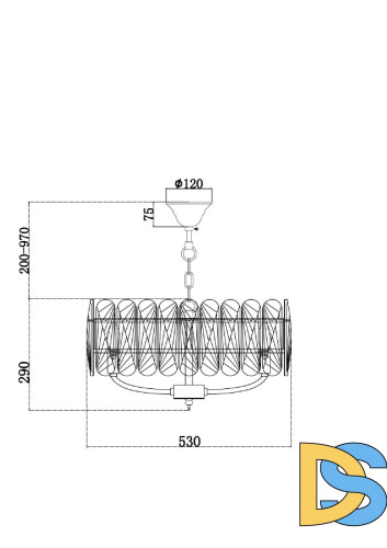 Подвесная люстра Maytoni Suite MOD122PL-06BS