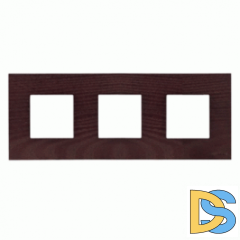 Рамка 3 поста (6 модулей) ABB Zenit Венге