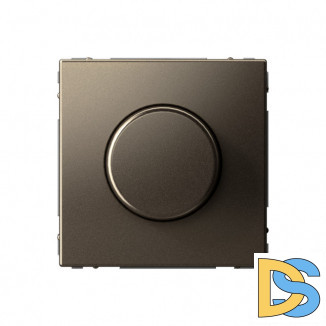 Светорегулятор (диммер) поворотно-нажим., LED, RC, 400 Вт, Schneider Electric Art Gallery, цвет Мокко, GAL000623