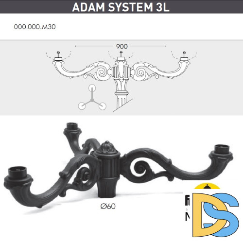 Парковый фонарь Fumagalli Globe G30.202.M30.AYF1R