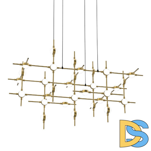 Подвесная люстра DeLight Collection Molecular MD18001067-30A black/gold