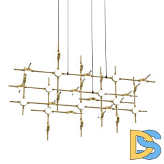 Подвесная люстра DeLight Collection Molecular MD18001067-30A black/gold