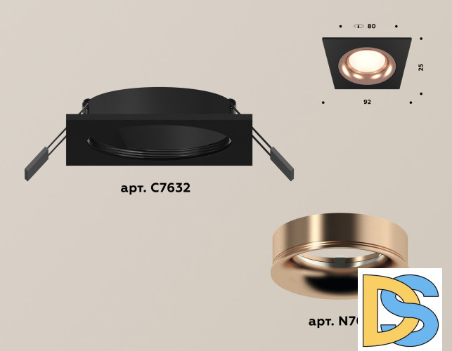 Встраиваемый светильник Ambrella Light Techno XC7632006 (C7632, N7015)