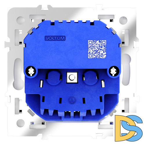 Розетка встраиваемая VOLTUM S70 с заземлением и защитными шторками, 16А, с USB, A+С, (кашемир)