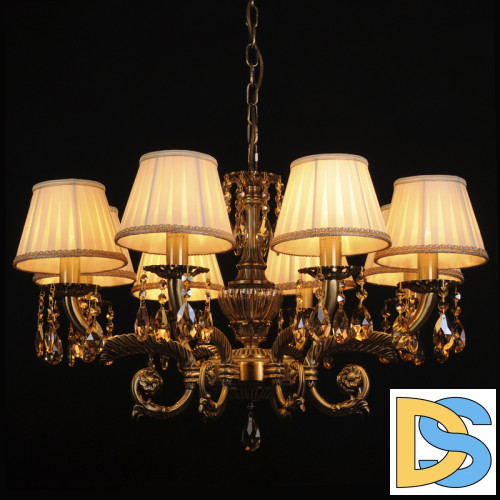 Подвесная люстра Abrasax Sylvia L.8110-8BR CRISTAL-SHADE