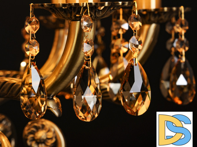 Подвесная люстра Abrasax Sylvia L.8110-8BR CRISTAL-SHADE