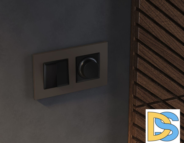 Рамка двухместная Ambrella Volt Qubi AF250632