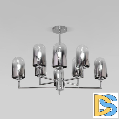 Люстра на штанге Eurosvet Pluto 60156/8 хром a065044