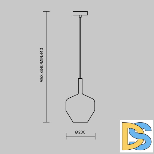 Подвесной светильник Maytoni Duality MOD271PL-01B6