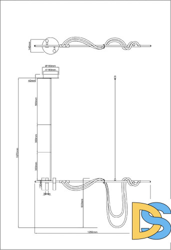 Подвесной светильник Arte Lamp Klimt A2850SP-45PB