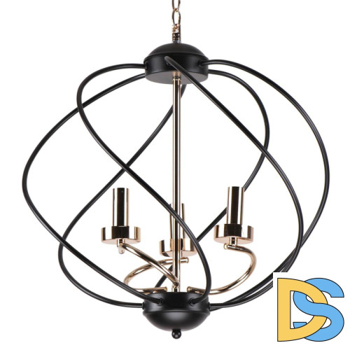Подвесная люстра IMEX MD.0703-3-P BK+FGD