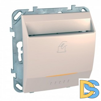 Выключатель карточный с задержкой отключения, для гостиниц, Бежевый, серия Unica, Schneider Electric