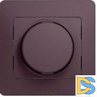 Диммер поворотно-нажимной, 300Вт универсальный, Сиреневый туман, серия Glossa, Schneider Electric