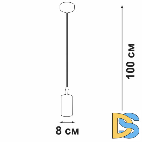 Подвесной светильник Vitaluce V46391-0/1S