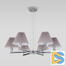 Подвесная люстра Eurosvet Peony 60136/6 хром/серый