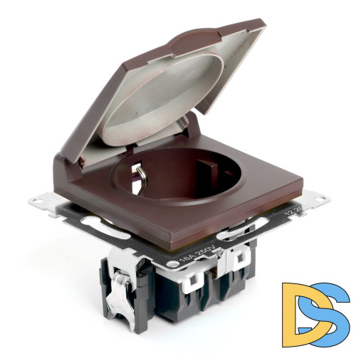 Розетка 1-местная с защитной шторкой Stekker Катрин GLS16-7112-04 49029