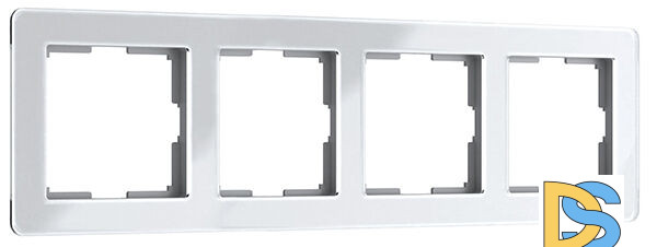 Рамка на 4 поста Werkel Acrylic белый 4690389190520 W0042701 a062131