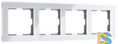 Рамка на 4 поста Werkel Acrylic белый 4690389190520 W0042701 a062131