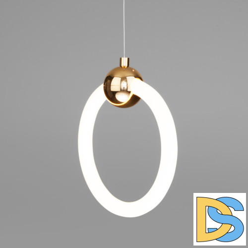 Подвесной светодиодный светильник Eurosvet Rim 90165/1 золото