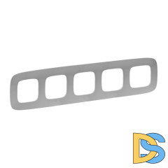 Рамка 5-постовая Legrand Valena Allure Алюминий 754395