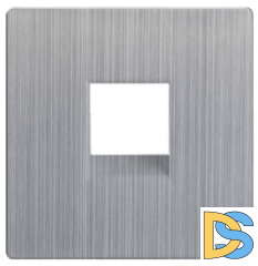 W1191202/ Накладка для розетки Ethernet RJ-45 и телефонной розетки RJ-11 (глянцевый никель)