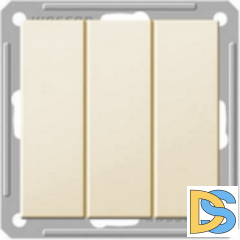 Выключатель Wessen 59 3-клавишный слоновая кость