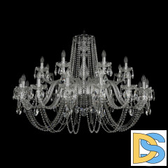 Подвесная люстра Bohemia Ivele Crystal 1402/16+8/460 Ni