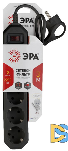 Сетевой фильтр Эра USF-5es-3m-B Б0019034