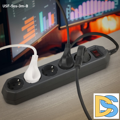 Сетевой фильтр Эра USF-5es-3m-B Б0019034