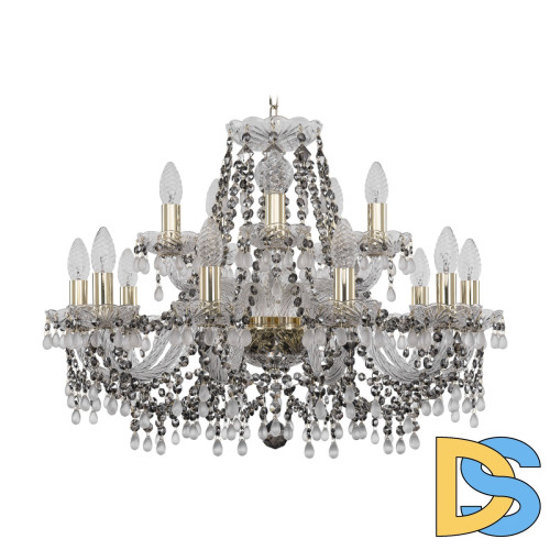 Подвесная люстра Bohemia Ivele Crystal 1410/10+5/240 G V0300 R731