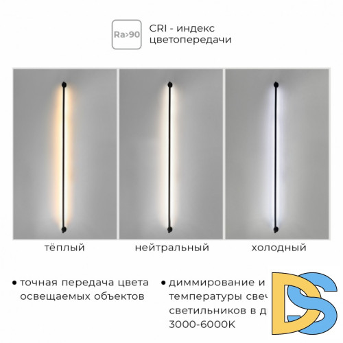 Настенно-потолочный светильник IMEX Thin & Smart IL.0060.5000-1000-MG