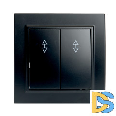 Выключатель двухклавишный Stekker Эрна 39921