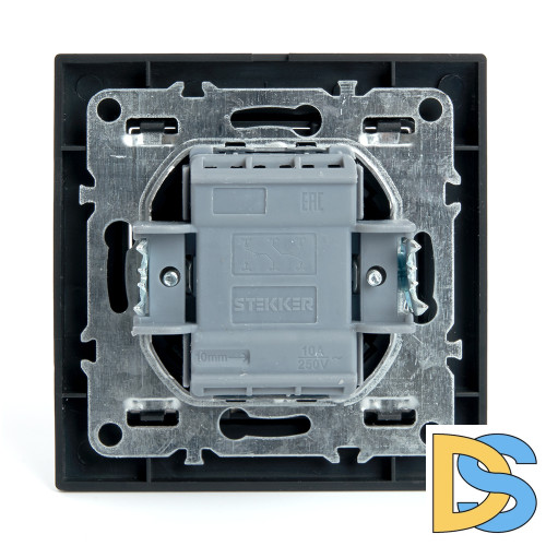 Выключатель двухклавишный Stekker Эрна 39921