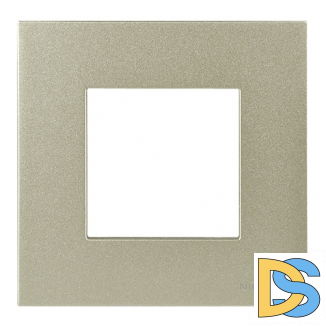 Рамка 1 пост (2 модуля) ABB Zenit Шампань