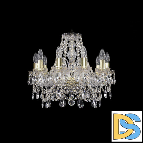 Подвесная люстра Bohemia Ivele Crystal 1411/10/160 G