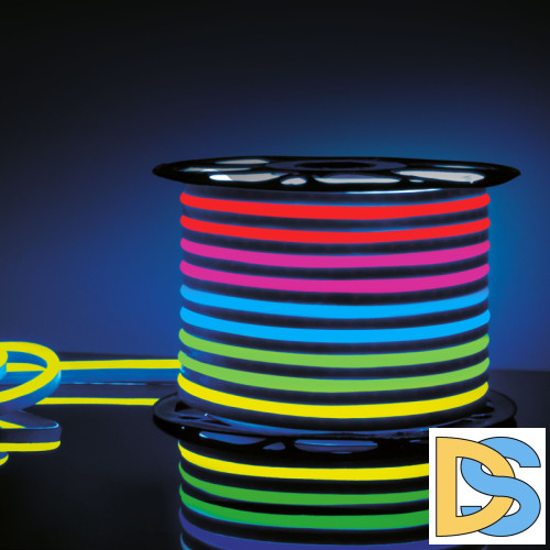 Светодиодный гибкий неон Elektrostandard 220V 12W 80Led 5050 IP67 односторонний RGB, 50 м 4690389145476