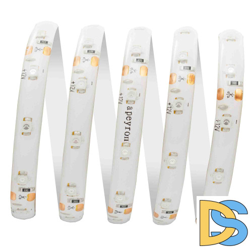 Светодиодная лента Apeyron 12В СТ 4,8Вт/м smd3528, 60д/м IP65 5м желтая 05BL