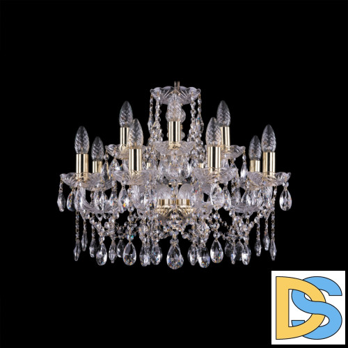 Подвесная люстра Bohemia Ivele Crystal 1413/8+4/200 G
