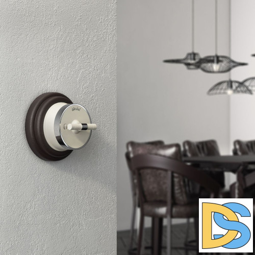 Переключатель одноклавишный Werkel Vintage 4690389174681 W5812055