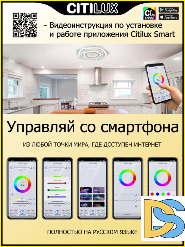 Потолочный светильник Citilux Триест Смарт CL737A54E