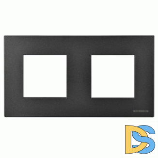 Рамка 2 поста (4 модуля) ABB Zenit Антрацит