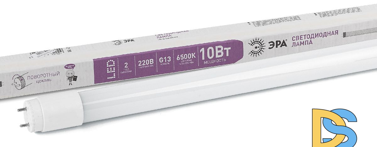 Лампа светодиодная Эра G13 10W 6500K LED T8-10W-865-G13-600mm Б0033000