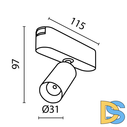 Трековый светильник Maytoni Focus LED TR103-1-5W4K-M-B
