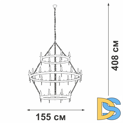 Подвесная люстра Vitaluce V1872-7/16+8+8