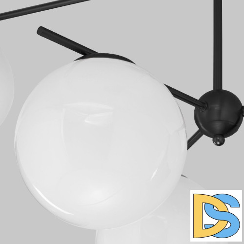 Люстра на штанге Eurosvet Marbella 60147/6 черный a063852