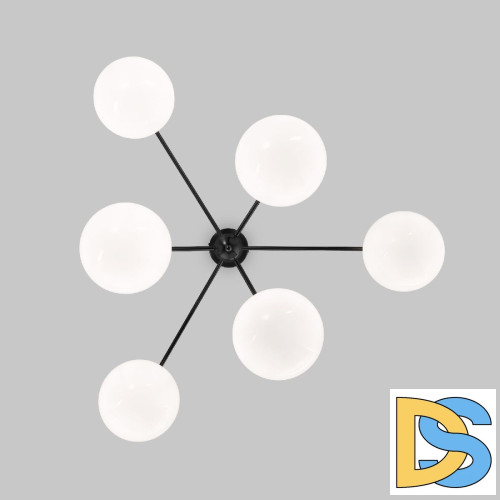 Люстра на штанге Eurosvet Marbella 60147/6 черный a063852