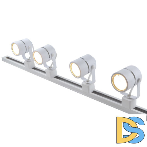 Трековый однофазный светильник (2 шт.) Volpe UBL-Q321 GU10/K WHITE SET41 UL-00010705