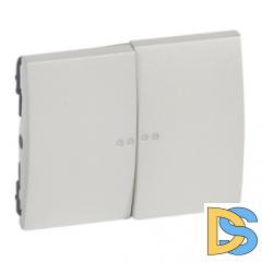 Лицевая панель для 2кл выключателя с подсветкой Legrand Galea Life - перламутр